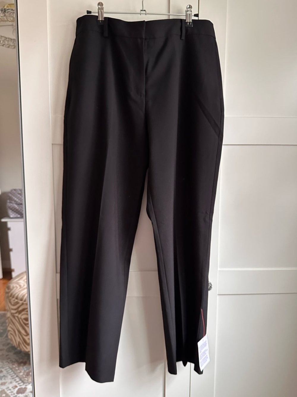 ASOS Petite Black Straight-Leg Trousers